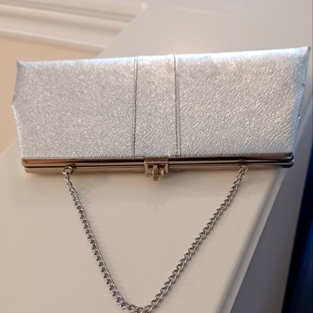 Vintage Silver Clutch Purse